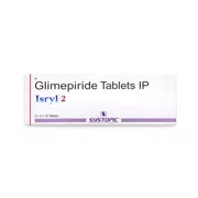 Isryl 2 Tablet Box/Carton showing the Front face