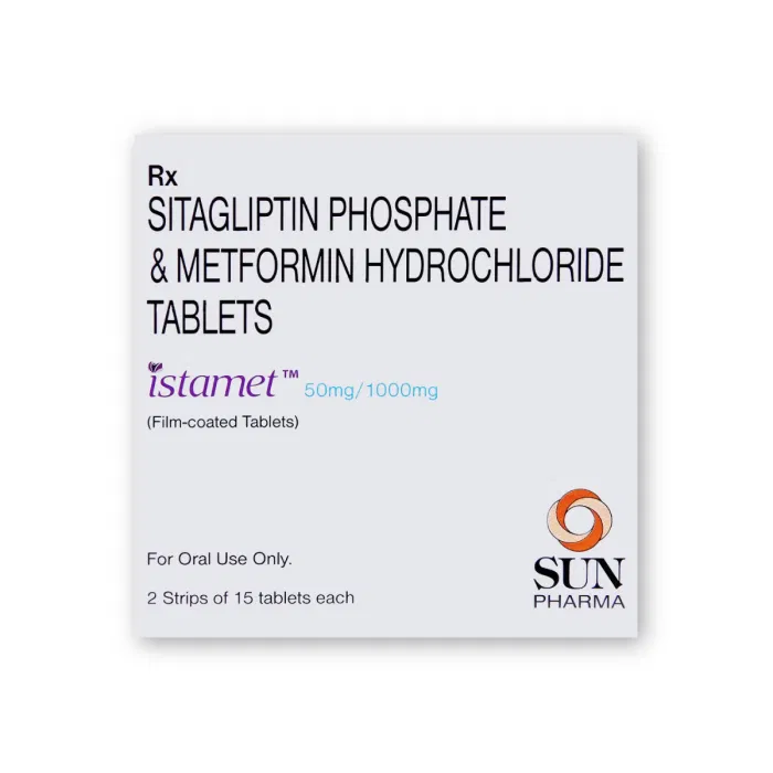 Istamet 50 mg/1000 mg Tablet pack