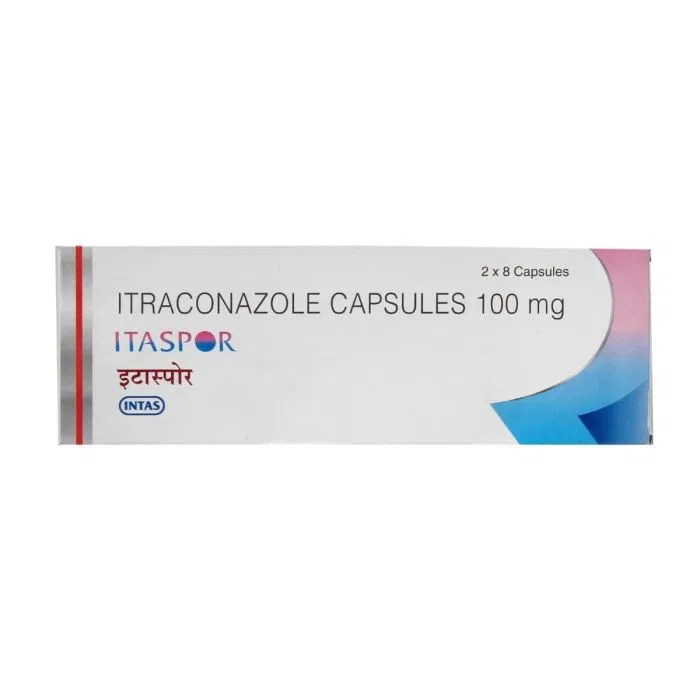 Itaspor 100 mg Capsule pack