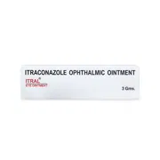Itral Ointment 3 gm Tube showing the Front face.