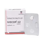 Ivecop 12 Mg Box/Carton + Blister Pack showing the Front face.