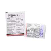 Ivecop 12 Mg Box/Carton + Blister Pack showing the Front/Back face.