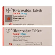 Ixarola 20 Mg Tablet FC Box/Carton + Blister Pack showing the Front/Back face.