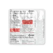 Janumet 50 Mg-1000 Mg Tablet Blister Pack showing the Front face.