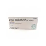 Janumet XR CP Tablet Box/Carton showing the Front face.