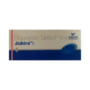 Jubira 5 Tablet Box/Carton showing the Front face.