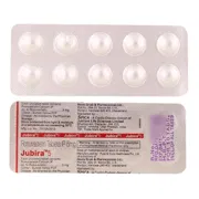 Jubira 5 Tablet Blister Pack showing the Front/Back face.