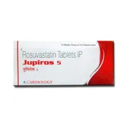 Jupiros 5 Tablet Box/Carton + Blister Pack showing the Front face.