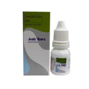 Just Tears Lubricant 10 ml Box/Carton + Eye Drops Bottle showing the Front face.