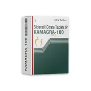 Kamagra Gold 100 Mg Box/Carton showing the Front face.