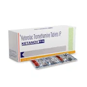 Ketanov 10 Mg Tablet Box/Carton + Blister Pack showing the Front face.