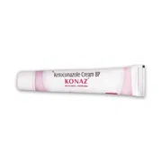 Konaz Antifungal Cream Tube showing the Front face.