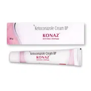 Konaz Antifungal Cream Box/Carton + Tube showing the Front face.
