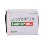 Lamivir 100 Mg Box/Carton showing the Front face.