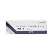 Lan 15 Mg Box/Carton showing the Front face.