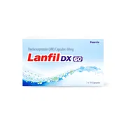 Lanfil DX 60 Capsule MR Box/Carton showing the Front face