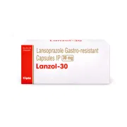 Lanzol 30 Mg Capsule Box/Carton Front View