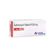 Laz 250 Mg Tablet Box/Carton showing the Front face.