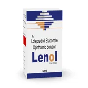 Lenol Eye Drop Box/Carton showing the Front face.