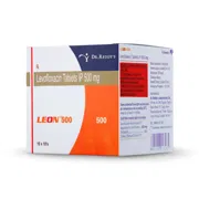 Leon 500 Tablet Box/Carton showing the Front face.
