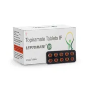 Leptomate 50 Tablet Box/Carton + Blister Pack showing the Front face.