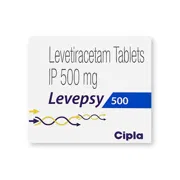 Levepsy 500 Tablet Box/Carton showing the Front face.