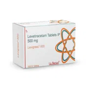 Levigress 500 Tablet Box/Carton showing the Front face.