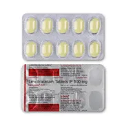 Levigress 500 Tablet Blister Pack showing the Front and Back face.