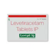 Levipil 1000 Mg Tablet Box/Carton showing the Front face.