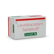 Levipil 1000 Mg Tablet Box/Carton showing the Front face.