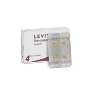 Levitra 20 Mg Box/Carton + Blister Pack showing the Front face.