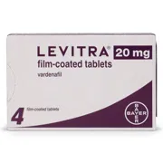 Levitra 20 Mg Box/Carton showing the Front face.