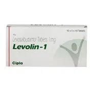 Levolin 1 Mg Box/Carton showing the Front face.