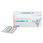 Levolin 2 Mg Box/Carton + Blister Pack showing the Front face.