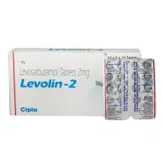 Levolin 2 Mg Box/Carton + Blister Pack showing the Front face.