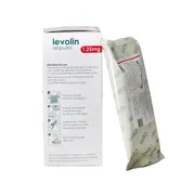 Levolin Respules 1.25 Mg-2.5ml Box/Carton + Blister Pack showing the Front/Back face.