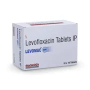 Levomac 500 Tablet Box/Carton showing the Front face.