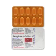 Levomac 500 Tablet Blister Pack + Strip showing the Front/Back face.