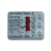 Levotac 5 Mg Tablet Blister Pack showing the Back face.