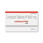 Lidomax 600 Mg Tablet Box/Carton showing the Front face.