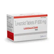 Lidomax 600 Mg Tablet Box/Carton showing the Front face.