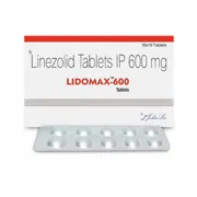 Lidomax 600 Mg Tablet Box/Carton + Blister Pack showing the Front face.