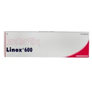 Linox 600 Mg Box/Carton showing the Front face.