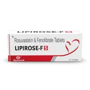 Lipirose 5 Tablet Box/Carton showing the Front face.
