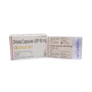 Lipocut 60 Mg Box/Carton + Blister Pack showing the Front and Back face.