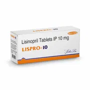 Lispro 10 Mg Tablet Box/Carton showing the Front face.