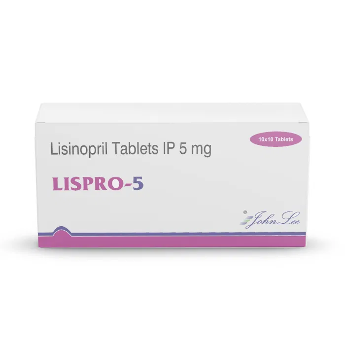 Lispro 5 Mg Tablet Box/Carton showing the Front face.