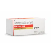Listril 10 Tablet Box/Carton showing the Front face.