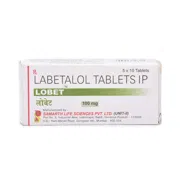 Lobet 100 Mg Box/Carton showing the Front face.
