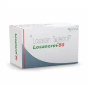 Losanorm 50 Tablet Box/Carton showing the Front face.